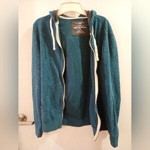 Teal Zip-Up Hoodie Women's Size Medium